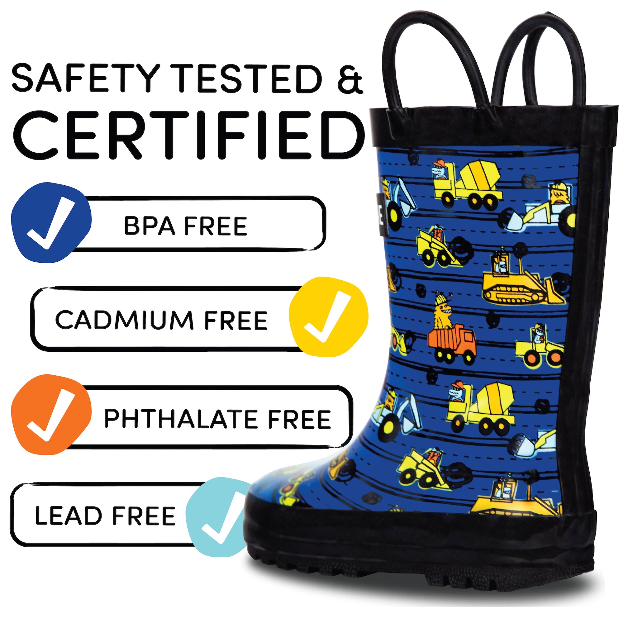 Construction Monsters Rain Boot