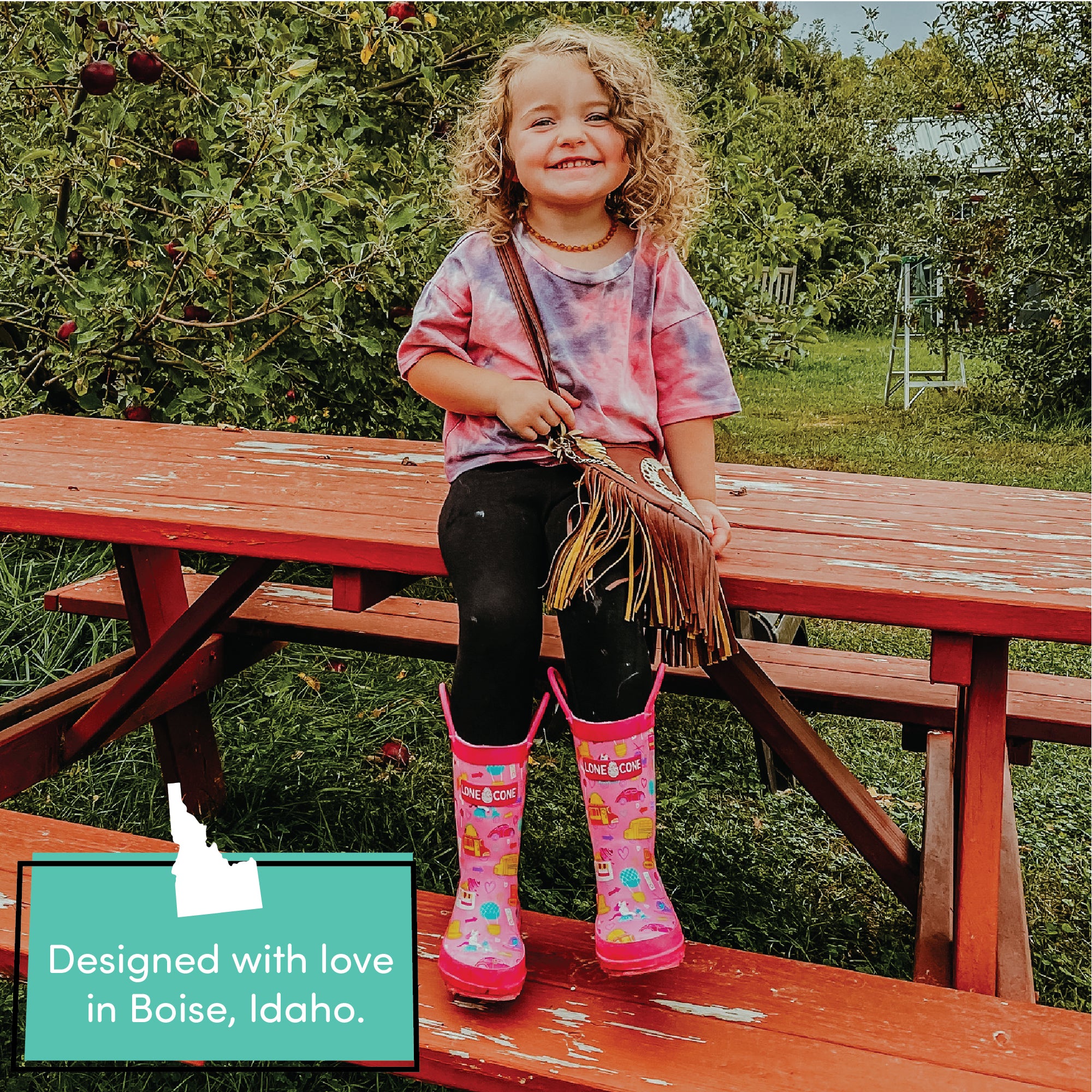 Girl's Rush Hour Shiny Rainboot