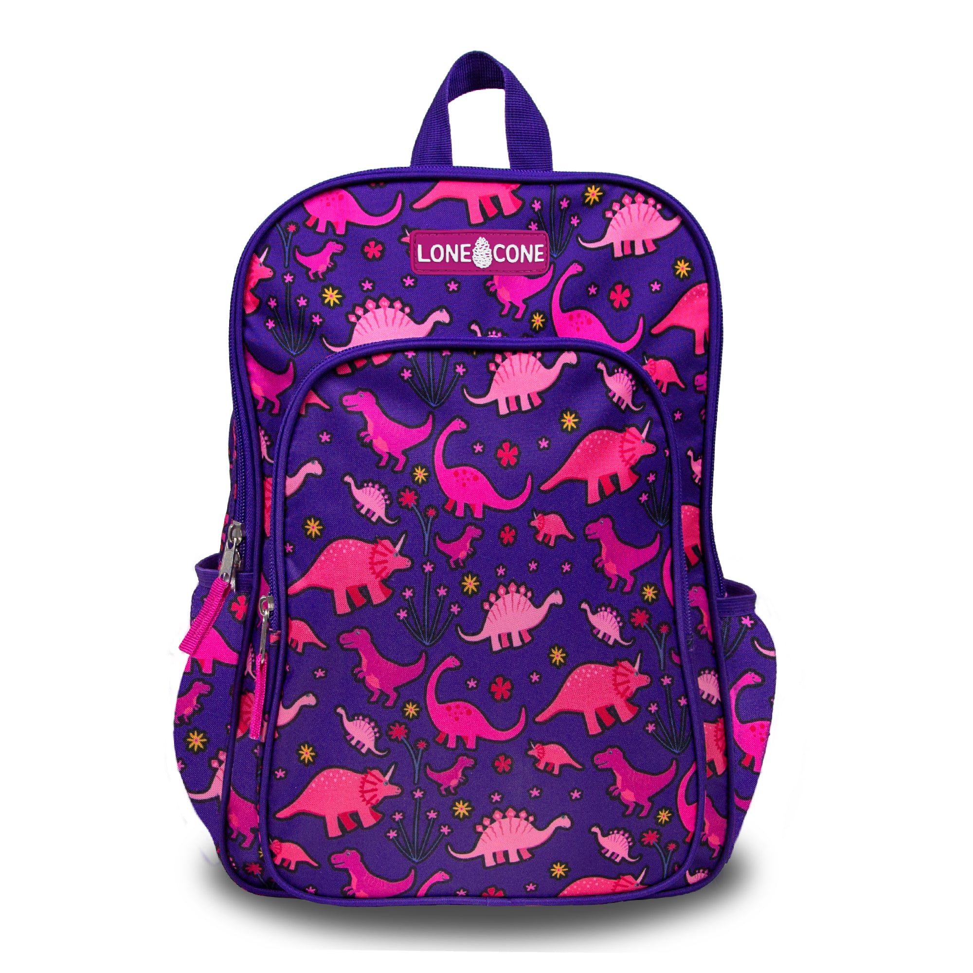 LONECONE Pink-osaurus Rex 15" Backpack