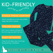 Blue Camo Thermal Underwear Set